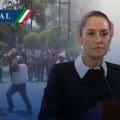 Sheinbaum exige a la CNTE  asumir o deslindarse de disturbios en la SEGOB