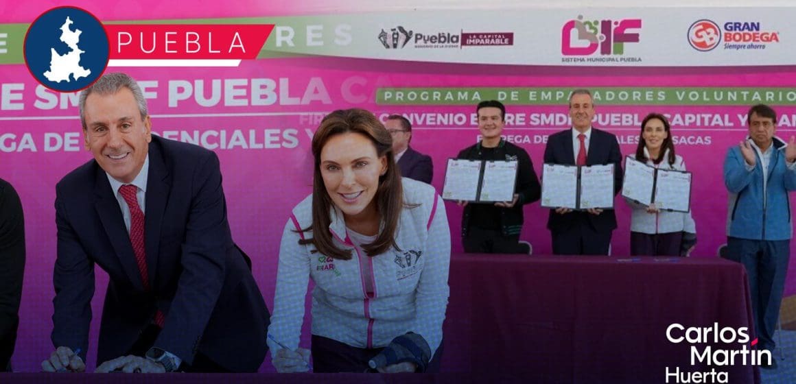 Convenio del SMDIF y La Gran Bodega beneficiará a 300 “Empacadores Voluntarios” en Puebla