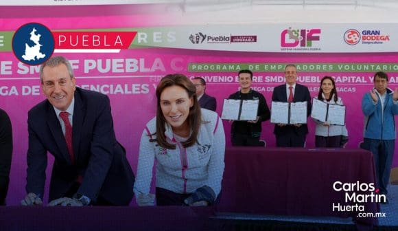 Convenio del SMDIF y La Gran Bodega beneficiará a 300 “Empacadores Voluntarios” en Puebla