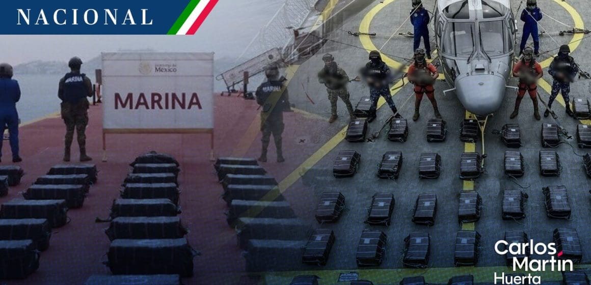 SEMAR asegura más de una tonelada de cocaína en Guerrero
