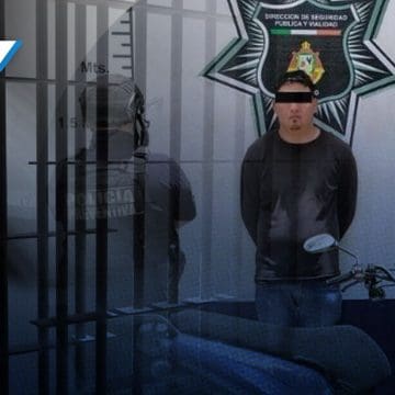 Detienen a hombre con motoneta robada en Atlixco