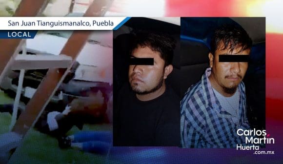 Detienen a dos hombres por atropellar a mujeres durante riña en Tianguismanalco