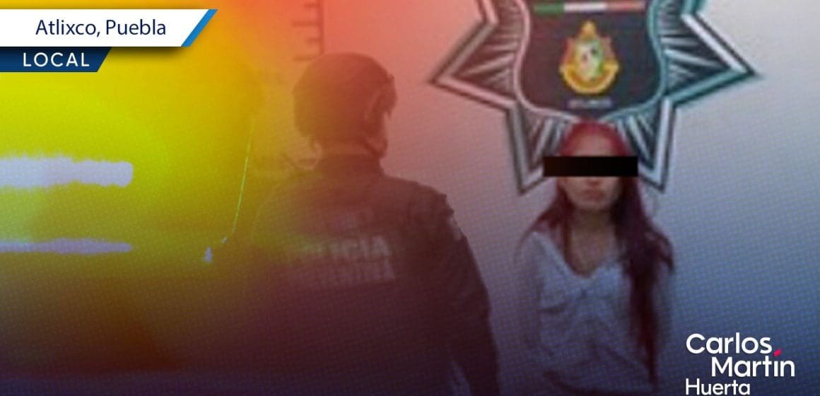 Detienen a mujer con cristal en Atlixco; tenía antecedentes