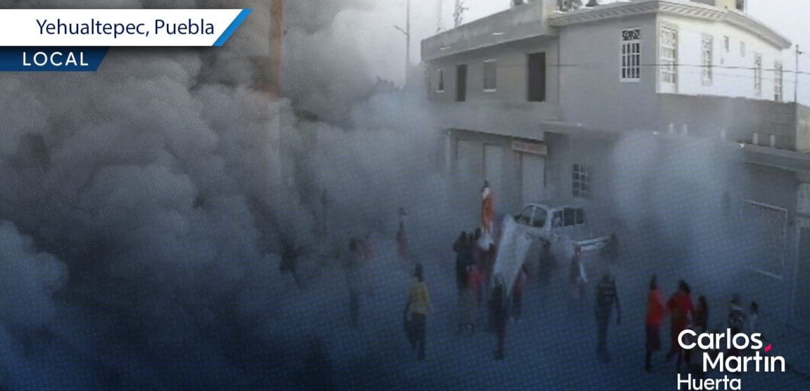 Dos menores resultan heridos tras explosión de pirotecnia en Yehualtepec