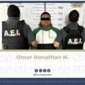 Detención de Omar Honathan N., Alias “El Negro”, en Puebla por homicidio calificado