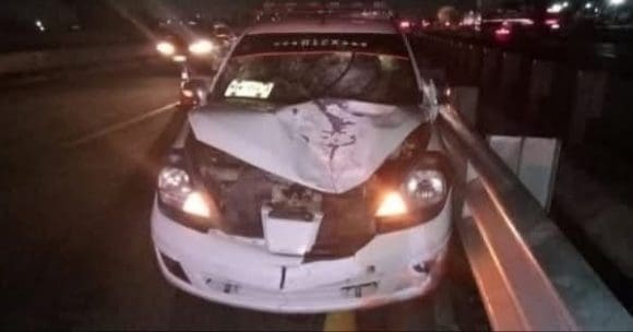 Hombre muere atropellado en autopista Puebla-Orizaba; aseguran vehículo involucrado