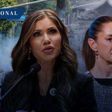 Noem acusa a Sheinbaum de alentar protestas en Los Ángeles