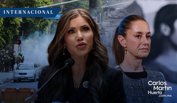 Noem acusa a Sheinbaum de alentar protestas en Los Ángeles