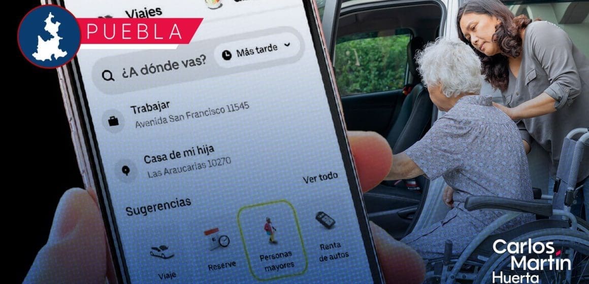 Llega a Puebla la versión simplificada de Uber para adultos mayores