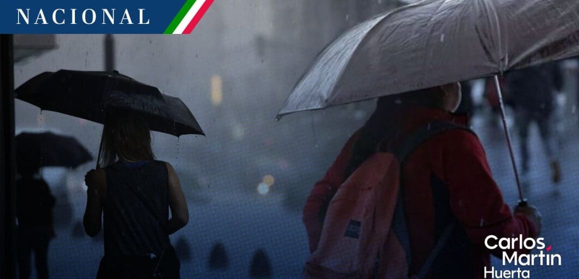 Continuará temporal de lluvias en gran parte del país