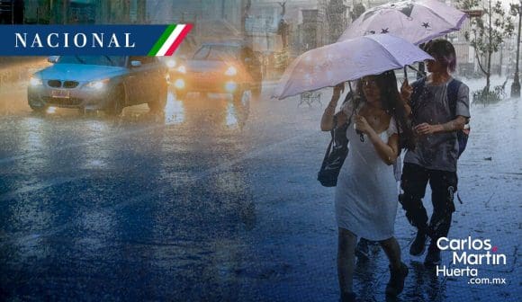 Habrá lluvias intensas en estados del centro y sur del país
