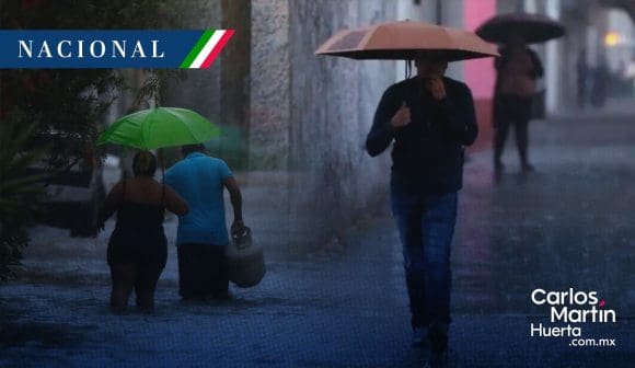 Continuarán lluvias en el occidente, centro, sur y sureste de México