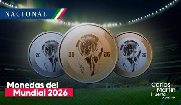 Monedas conmemorativas del Mundial 2026; conoce los detalles