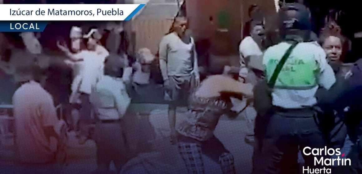 Operativo vial en Izúcar desata enfrentamiento entre policías y comerciantes