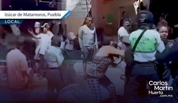 Operativo vial en Izúcar desata enfrentamiento entre policías y comerciantes
