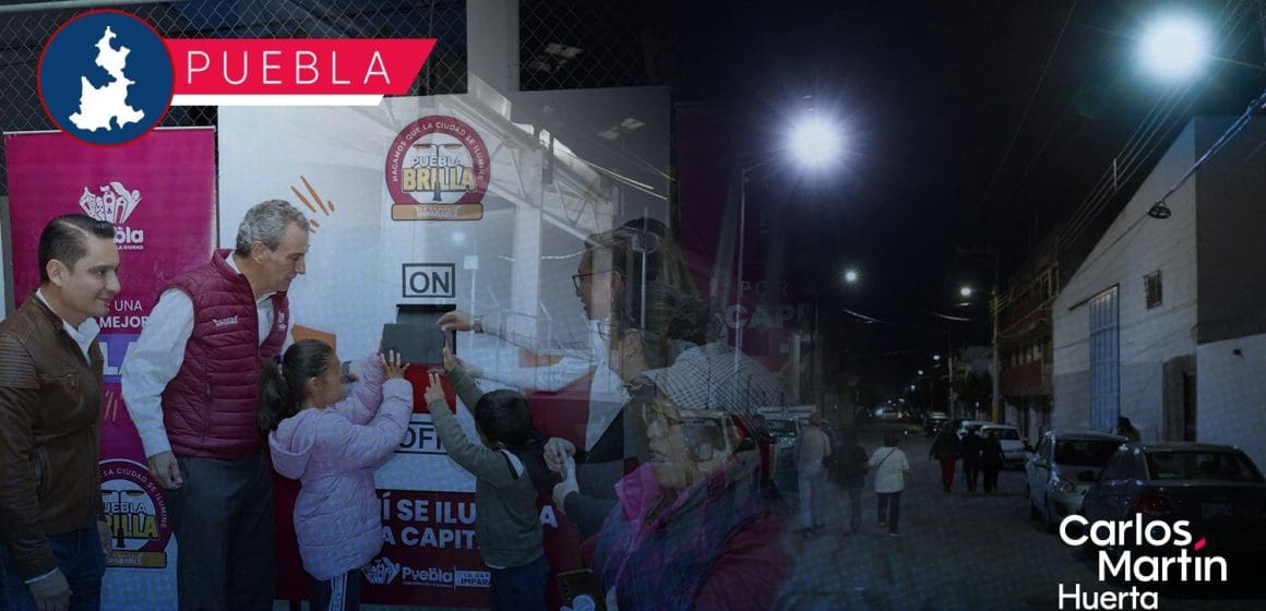 Puebla Brilla: San Ramón Castillotla renueva su alumbrado público