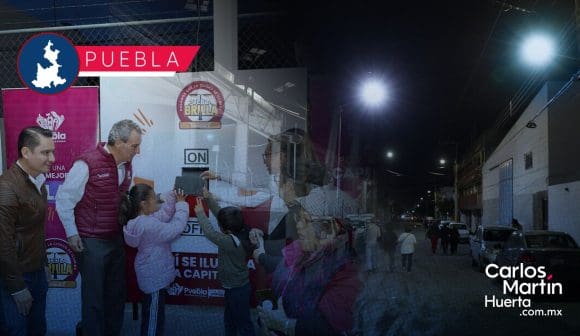 Puebla Brilla: San Ramón Castillotla renueva su alumbrado público