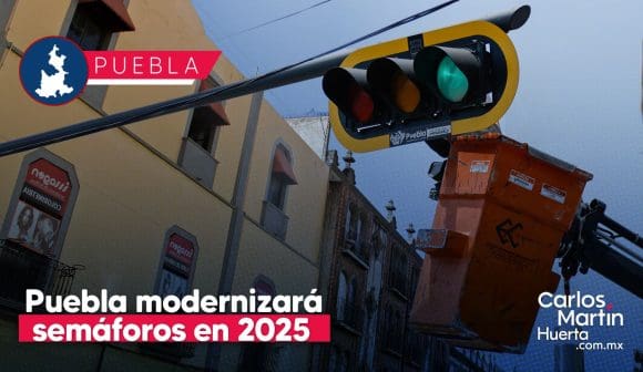 Puebla capital digitalizará el 50% de sus semáforos en 2025