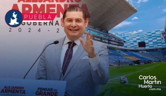 Puebla tendrá su Escuela de Fuerzas Básicas del Puebla de la Franja: Alejandro Armenta
