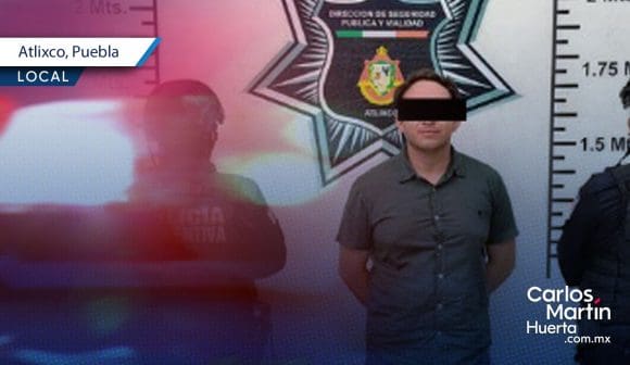 Recuperan vehículo robado y detienen a presunto responsable en Atlixco