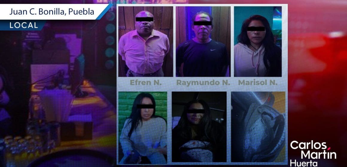 Rescata FGE a 8 víctimas de trata y detiene a 5 en cateo a bar de Juan C. Bonilla