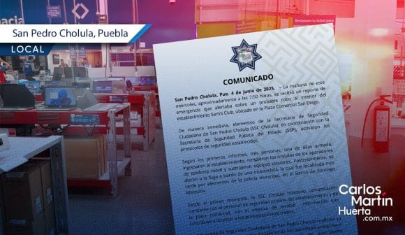 Robo en Sam’s Club de Plaza San Diego: Activaron operativo de seguridad