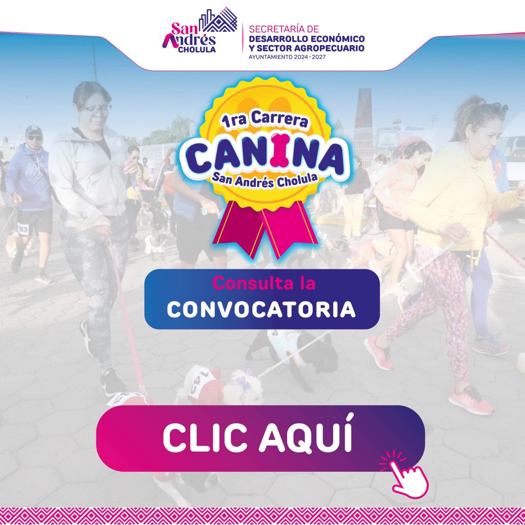 Se acerca la 1ra Carrera Canina 2025 de San Andrés Cholula 2 Se acerca la 1ra Carrera Canina 2025 de San Andres Cholula 3