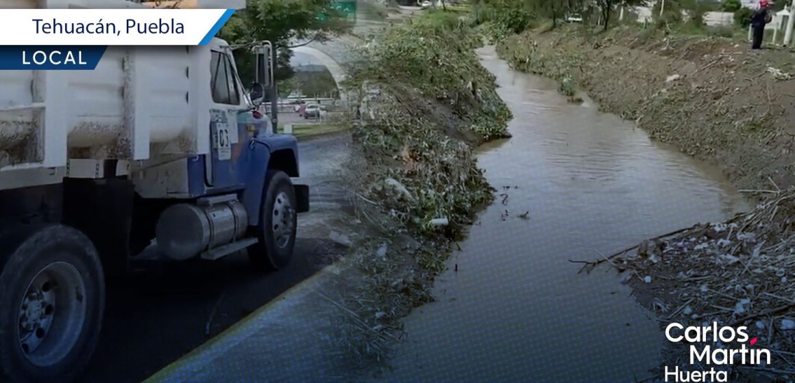 Se desborda el dren de Valsequillo y afecta a colonias de Tehuacán