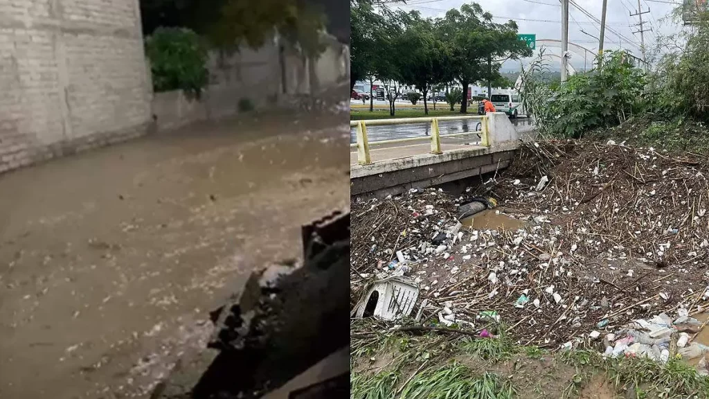Se desborda el dren de Valsequillo y afecta a colonias de Tehuacán 1 Se desborda el dren de Valsequillo y afecta a colonias de Tehuacán