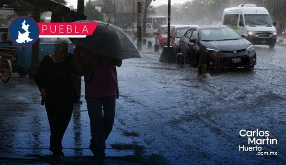 Se esperan lluvias en Puebla para este viernes 6 de junio
