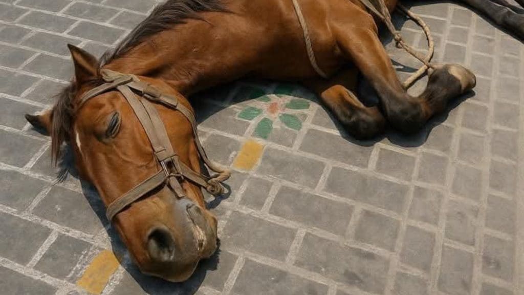 Se prohíbe el uso de caballos para recolectar basura en Texmelucan