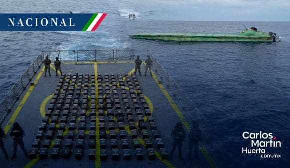 Semar asegura semisumergible con más de 3.5 toneladas de cocaína en costas de Guerrero