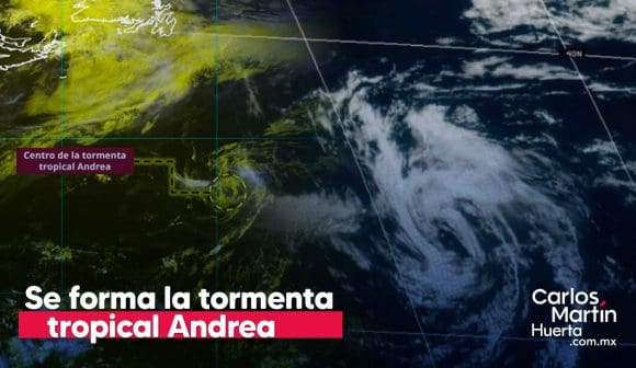 Se forma la tormenta tropical Andrea en el Atlántico