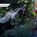 Tragedia en Vía Atlixcáyotl: Conductor muere tras caer al vacío