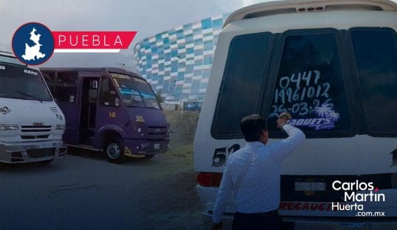 Unidades del transporte público realizan arrancones en estacionamiento del Estadio Cuauhtémoc