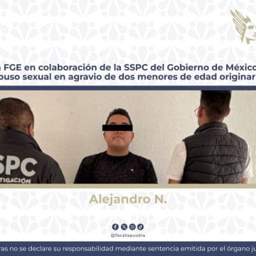 Operativo conjunto logra detención por abuso sexual en Puebla de Alejandro N