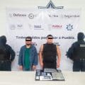 SEMAR, SSP y Policía Municipal de Tehuacán detienen a dos presuntos narcomenudistas