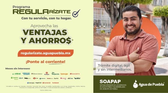Los programas de regularización de Agua de Puebla y SOAPAP beneficiarán a 108 colonias vulnerables