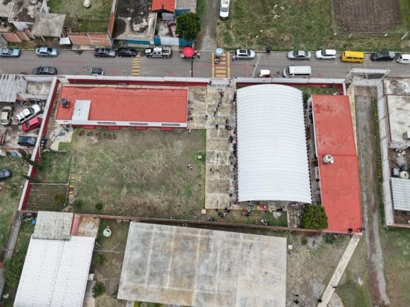 Omar Muñoz entrega obras de rehabilitación en el CAIC de San Lorenzo Almecatla