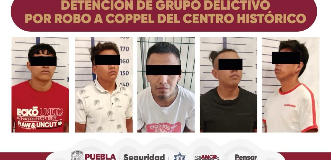 Desarticulan banda delictiva dedicada al robo en tiendas departamentales en Puebla