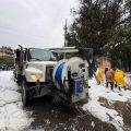 Inundaciones y espuma cubren calles de Naucalpan tras fuertes lluvias