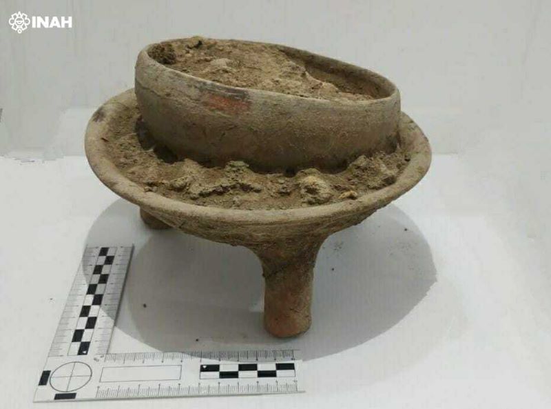 Recuperan osamentas y cerámica prehispánicas en Izúcar de Matamoros 1 osamentas y ceramica Izucar de Matamoros 2