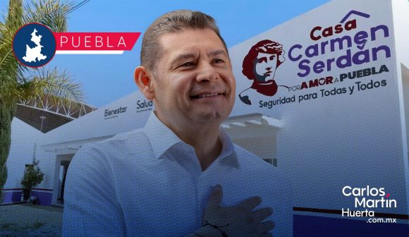 Alejandro Armenta celebra disminución del 40% de feminicidios en Puebla