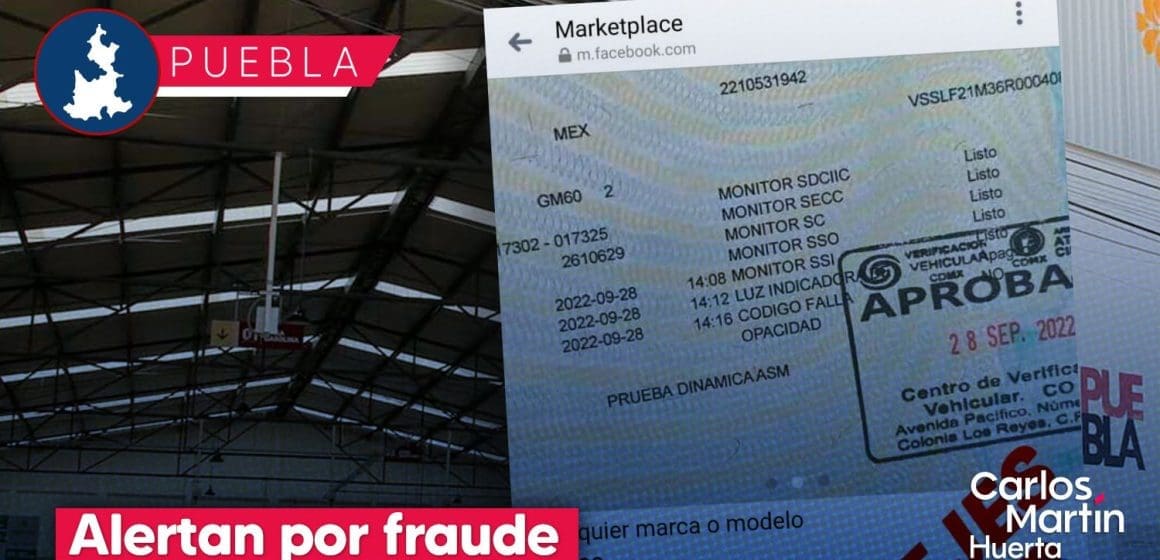 Alertan por fraude para obtener holograma de la revista vehicular en Puebla