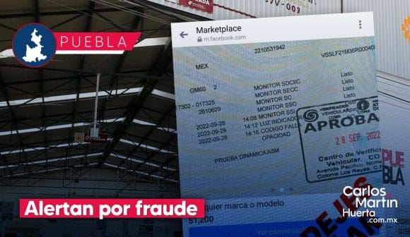 Alertan por fraude para obtener holograma de la revista vehicular en Puebla