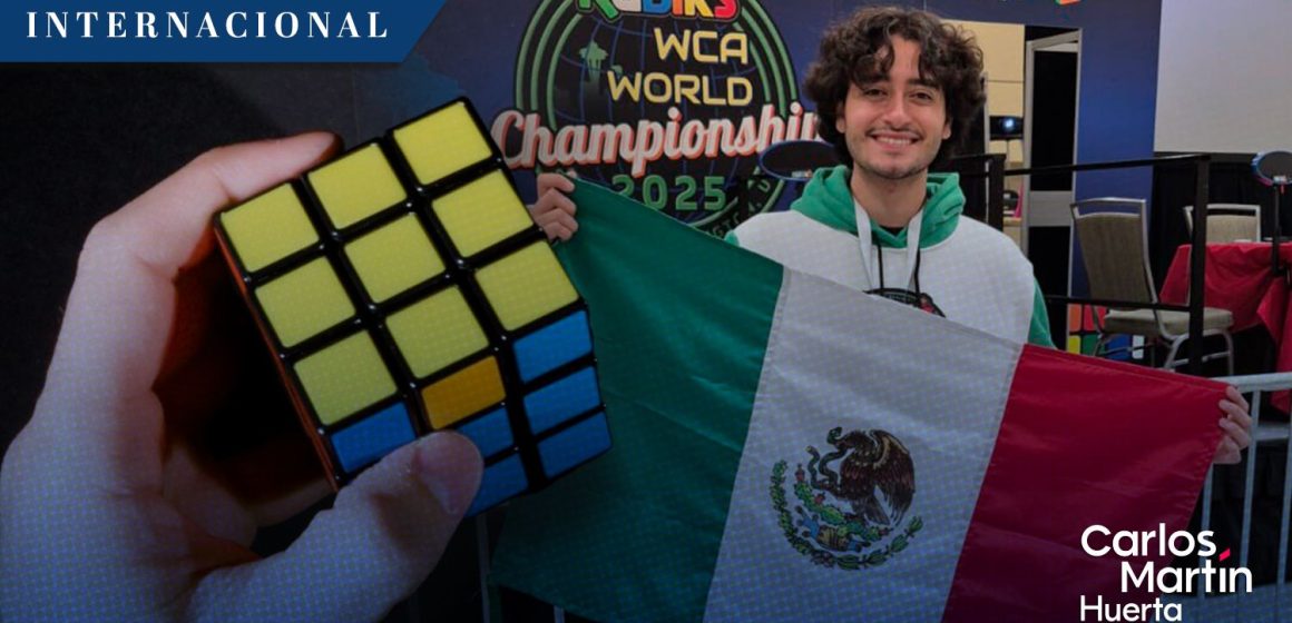 Alumno de la BUAP de Tehuacán obtiene el lugar 15 en el Campeonato Mundial de Cubo Rubik 2025