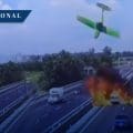 Avioneta se estrella sobre autopista de Italia; hay dos muertos
