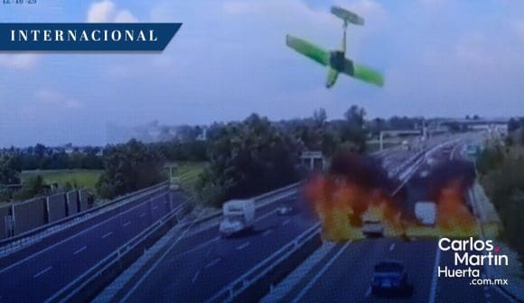 Avioneta se estrella sobre autopista de Italia; hay dos muertos