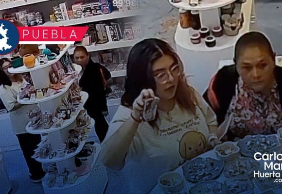 Captan a mujeres robando “ternurines” en tienda del Paseo Bravo en Puebla