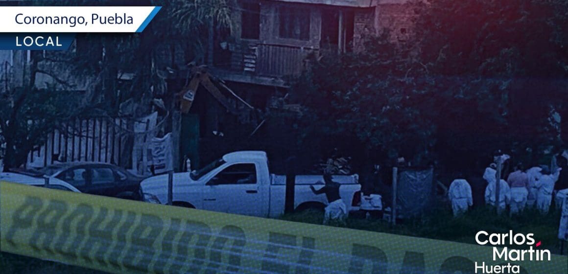 Hallan restos humanos en fosa clandestina durante cateo en Coronango
